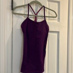 Lululemon Athletica Purple Fitted Backless Camisole